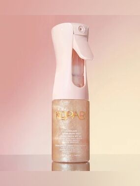 New Kopari Shimmer Sunglaze Sheer Body Mist SPF 42 — Rose Gold & Pearlescent